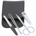 4 Piece Manicure Set in Faux Leather Case